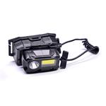 Solight LED dobíjací svetlomet, 3W + COB, 150+60lm, Li-ion