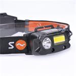 Solight LED dobíjací svetlomet, 3W + COB, 150+60lm, Li-ion