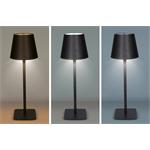 Solight LED dobíjacia lampa Lucca, 120lm, zmena CCT, stmievanie, čierna