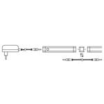 Solight LED dotykové podlinkové a nábytkové svítidlo stmívatelné, 2x 5W, 4100K, 2x 50cm
