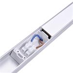 Solight LED lineárne stropné svietidlo, 15W, 4100K, 3-stupňové stmievanie, vypínač, hliník, 90cm