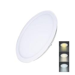 Solight LED mini panel CCT, podhľad, 18W, 1530lm, 3000K, 4000K, 6000K, kruhový