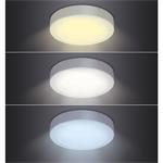Solight LED mini panel CCT, přisazený, 18W, 1530lm, 3000K, 4000K, 6000K, kulatý