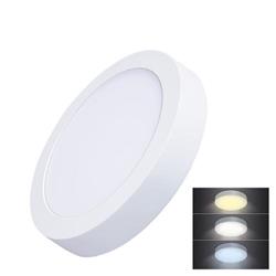 Solight LED mini panel CCT, přisazený, 18W, 1530lm, 3000K, 4000K, 6000K, kulatý