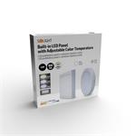 Solight LED mini panel CCT, zapustený, 12W, 900lm, 3000K, 4000K, 6000K, kruhový