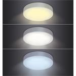 Solight LED mini panel CCT, zapustený, 12W, 900lm, 3000K, 4000K, 6000K, kruhový