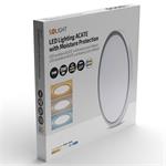 Solight LED osvětlení Acate s ochranou proti vlhkosti, IP54, 24W, 2160lm, 3CCT, 30cm, stříbrná