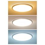 Solight LED osvětlení Acate s ochranou proti vlhkosti, IP54, 24W, 2160lm, 3CCT, 30cm, stříbrná