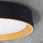 Solight LED osvětlení s dálkovým ovladačem Larios Black, 48W, 3360lm, 39cm, změna chromatičnosti, stmívatelné