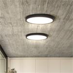 Solight LED osvetlenie s diaľkovým ovládaním Estela Black, 36W, 2700lm, 30cm, stmievateľné