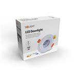Solight LED podhledové světlo bodové, 9W, 720lm, 3000K, kulaté, bílé