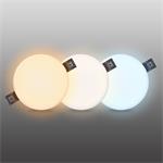 Solight LED podhledové svítidlo CCT, IP44, 8W, 720lm, 3000K, 4000K, 6000K, kulatý