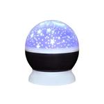 Solight LED projekčná guľa, viacfarebná, 9 režimov, rotácia, USB, 4x AAA