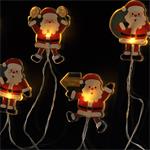 Solight LED reťaz do okna - Santa, 6x LED, odsávanie, 120cm, 2x AA