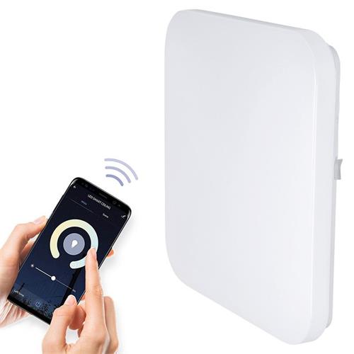 Solight LED SMART WIFI stropné svietidlo, 28W, 1960lm, 3000-6000K, štvorcový, 38cm