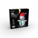 Solight LED sněhulák venkovní 40LED, teplá bílá, IP44, výška 70cm, 3x AA, časovač