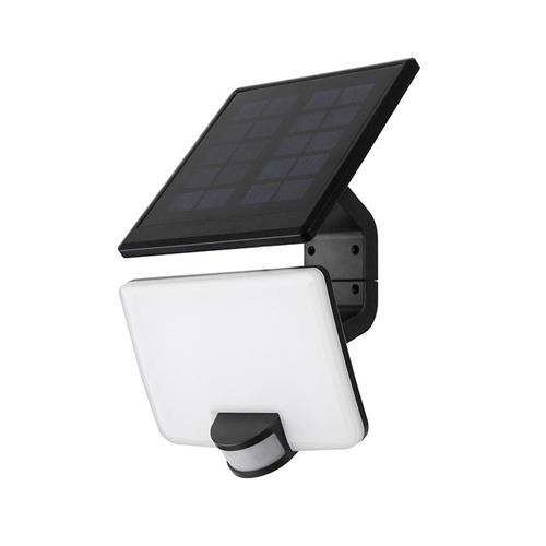 Solight LED solárne svetlo so senzorom, 11W, 1200lm, Li-on, čierne
