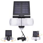Solight LED solárne svetlo so senzorom, 8W, 600lm, Li-on, čierne