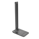 Solight LED stmievateľná lampa s bezdrôtovým nabíjaním, 10 W, stmievateľná, sivá