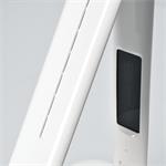Solight LED stmievateľná stolná lampa s displejom, 6 W, voliteľná teplota svetla, biely lesk