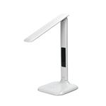 Solight LED stmievateľná stolná lampa s displejom, 6 W, voliteľná teplota svetla, biely lesk