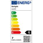 Solight LED stmievateľná stolná lampa s displejom, 6 W, voliteľná teplota svetla, biely lesk