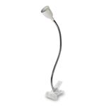 Solight LED stolná lampa, 2,5 W, 3000 K, klip, biela