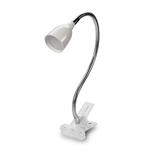 Solight LED stolná lampa, 2,5 W, 3000 K, klip, biela