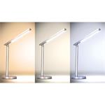 Solight LED stolná lampa, 7W, stmievateľná, možnosť zmeny chromatickosti, strieborná
