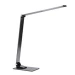 Solight LED stolná lampa stmievateľná, 11 W, zmena chromatickosti, brúsený hliník, strieborná