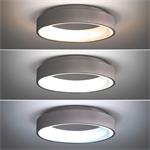 Solight LED stropné svietidlo kruhové Treviso, 48W, 2880lm, stmievateľné, diaľkové ovládanie, sivé
