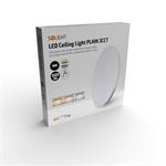 Solight LED stropní světlo Plain, 3CCT, 36W, 2520lm, 3000K, 4000K, 6000K, kulaté, 45cm