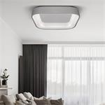 Solight LED štvorcové stropné svietidlo Treviso, 48W, 2880lm, stmievateľné, diaľkové ovládanie, sivé