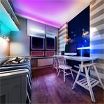 Solight LED svetelný pás, RGB, 3 m, sada s 12V adaptérom a diaľkovým ovládaním, 7,2 W/m, IP20