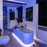 Solight LED světelný pás s testrem, 5m,  sada s 12V adaptérem, 4,8W/m, IP20, studená bílá