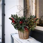 Solight LED venkovnĂ­ dekorace zvoneÄŤky, 100x LED, ÄŤasovaÄŤ, 55cm, 3x AA