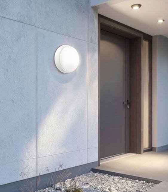 Solight LED venkovní osvětlení, nastavitelná teplota světla - 3CCT, 15/18/20W, 1800lm, 22cm, 2v1 - bílý a černý kryt