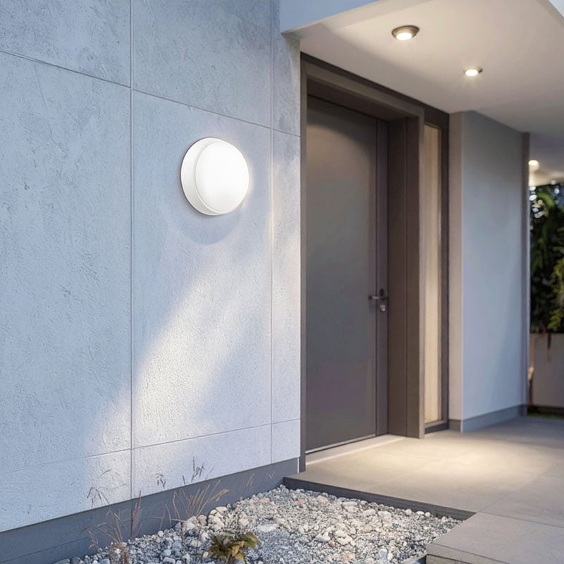 Solight LED venkovní osvětlení, nastavitelná teplota světla - 3CCT, 15/18/20W, 1800lm, 22cm, 2v1 - bílý a černý kryt