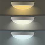 Solight LED venkovní osvětlení s nastavitelnou CCT, 18W, 1350lm, 22cm, 2v1 - bílý a černý kryt