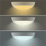 Solight LED venkovní osvětlení se senzorem, 3 CCT, 15/18/20W, 1800lm, 22cm, 2v1 - bílý a černý kryt