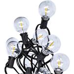 Solight LED venkovní řetěz s žárovkami, 25 žárovek, 15m+5m, 750lm, teplá bílá