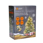 Solight LED venkovní vánoční řetěz, 400 LED, 20m, přívod 5m, 8 funkcí, IP44, teplá bílá