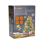 Solight LED venkovní vánoční řetěz, 400 LED, 20m, přívod 5m, 8 funkcí, IP44, teplá bílá