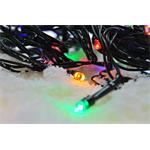 Solight LED venkovní vánoční řetěz, 50 LED, 5m, přívod 3m, 8 funkcí, časovač, IP44, vícebarevný