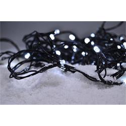 Solight LED vianočná reťaz, 300 LED diód, 30 m, 5 m vedenie, IP44, biela