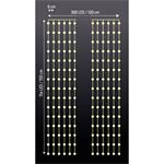 Solight LED vianočné osvetlenie okien, strieborné, 300x mini LED, časovač, 8 funkcií, USB