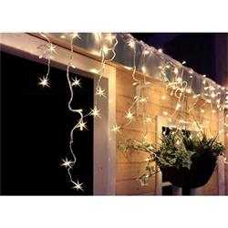 Solight LED vianočný prívesok, rampúchy, 120 LED, 3 m x 0,7 m, 6 m vedenie, vonkajšie, teplé biele svetlo, pamäť, časovač