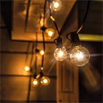 Solight LED vonkajšia balkónová reťaz so žiarovkami, 10 žiaroviek, 5m+3m, 500lm, teplá biela