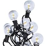 Solight LED vonkajšia reťaz so žiarovkami, 25 žiaroviek, 15m+5m, 750lm, teplá biela