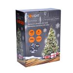 Solight LED vonkajšia vianočná reťaz, 400 LED, 20 m, 5 m vedenie, 8 funkcií, IP44, studená biela